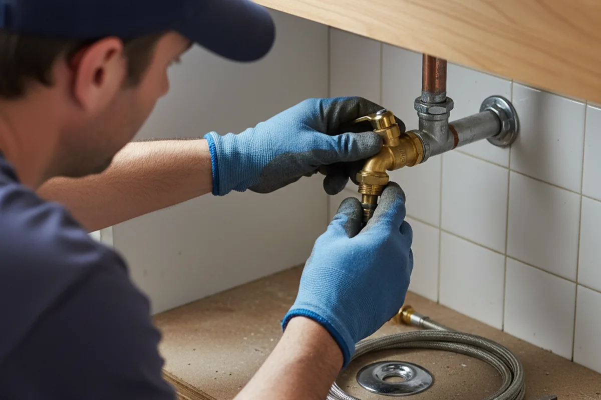 Shutoff valve and fitting work during Emergency Plumbing in Coalgood